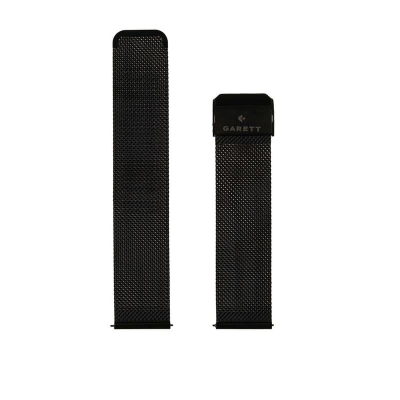 Garett univerzálny remienok 22 mm, čierny kovový, typ Mesh 1