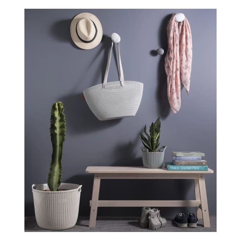 CURVER Okrúhly kôš KNIT 30l | krémová 4