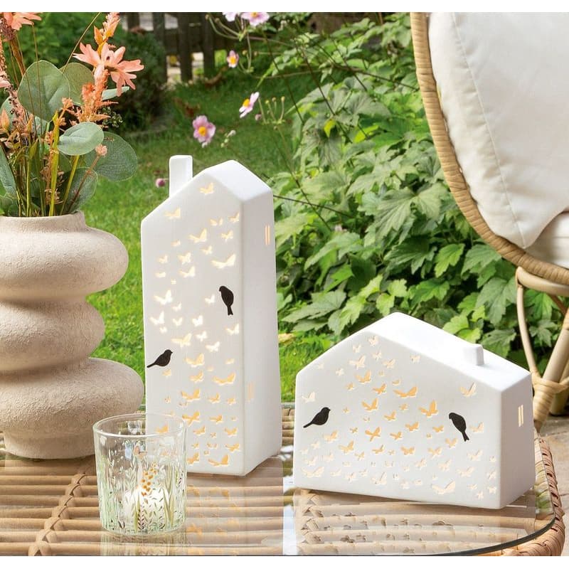 Porcelánová dekoratívna lampa Vogelhaus 1