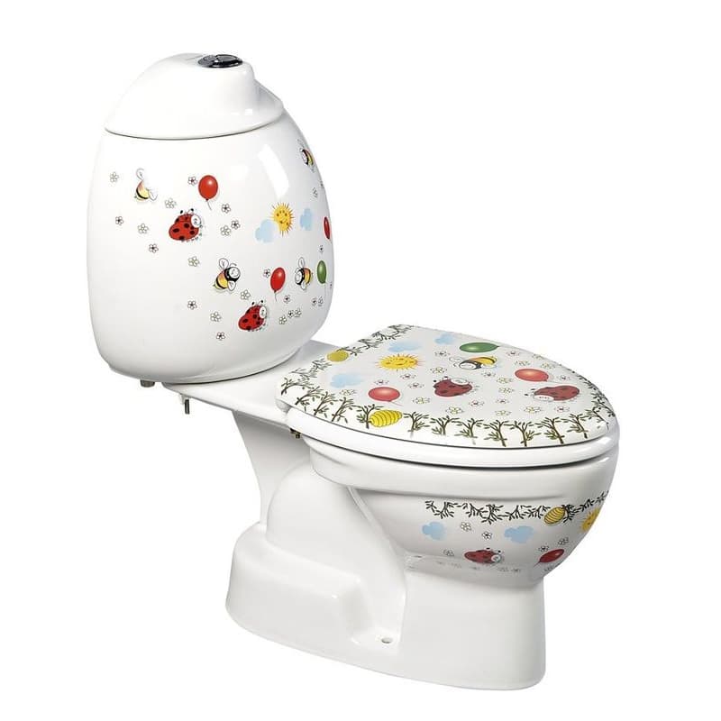 SAPHO - KID detské WC kombi vr.nádržky, spodný odpad, farebná potlač CK301.400.0F