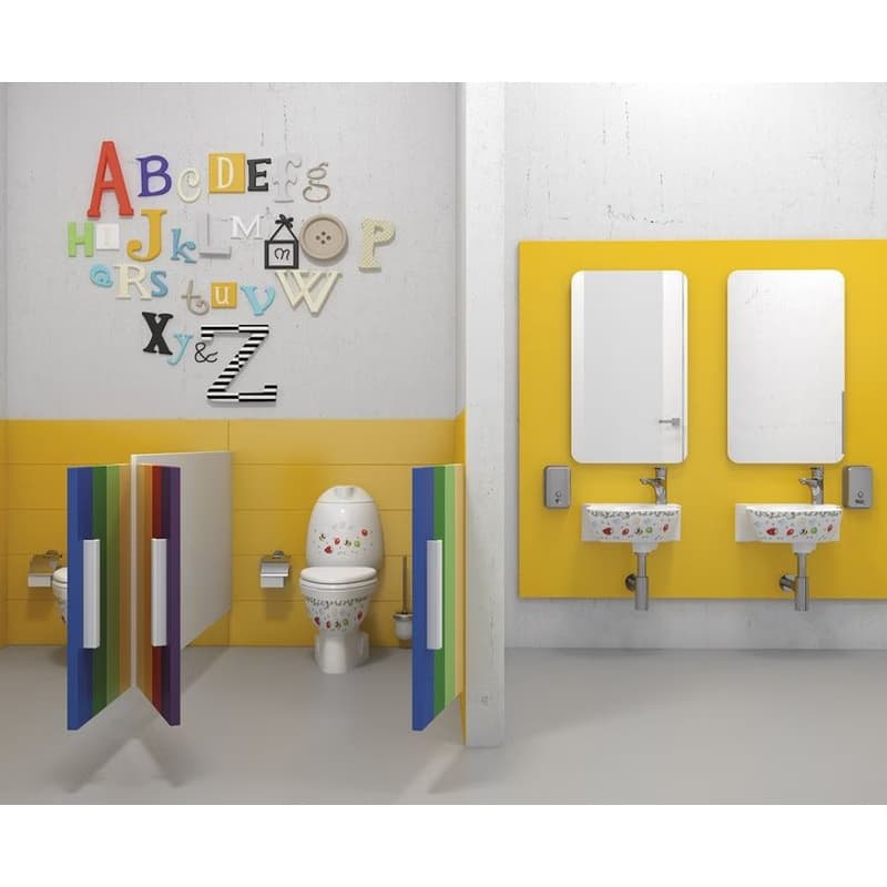 SAPHO - KID detské WC kombi vr.nádržky, spodný odpad, farebná potlač CK301.400.0F 6