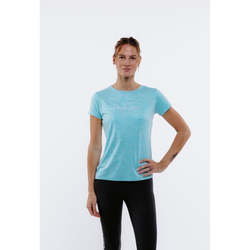 Dámske turistické tričko s krátkym rukávom EVERETT TecaShirt W blue melange 2