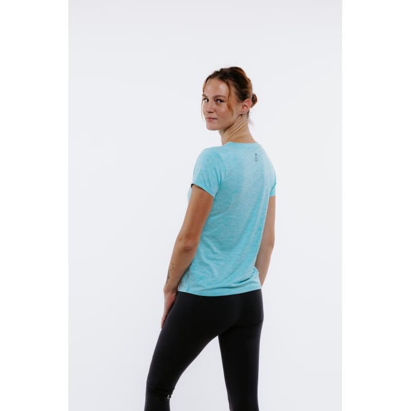 Dámske turistické tričko s krátkym rukávom EVERETT TecaShirt W blue melange 4