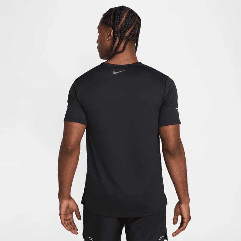 Pánske bežecké tričko s krátkym rukávom NIKE M NK DF UV MILER FLASH SS-010-Black 3