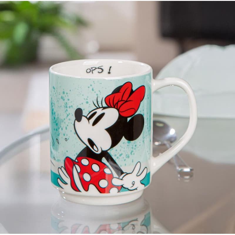 Porcelánový hrnček Minnie, zelený 1