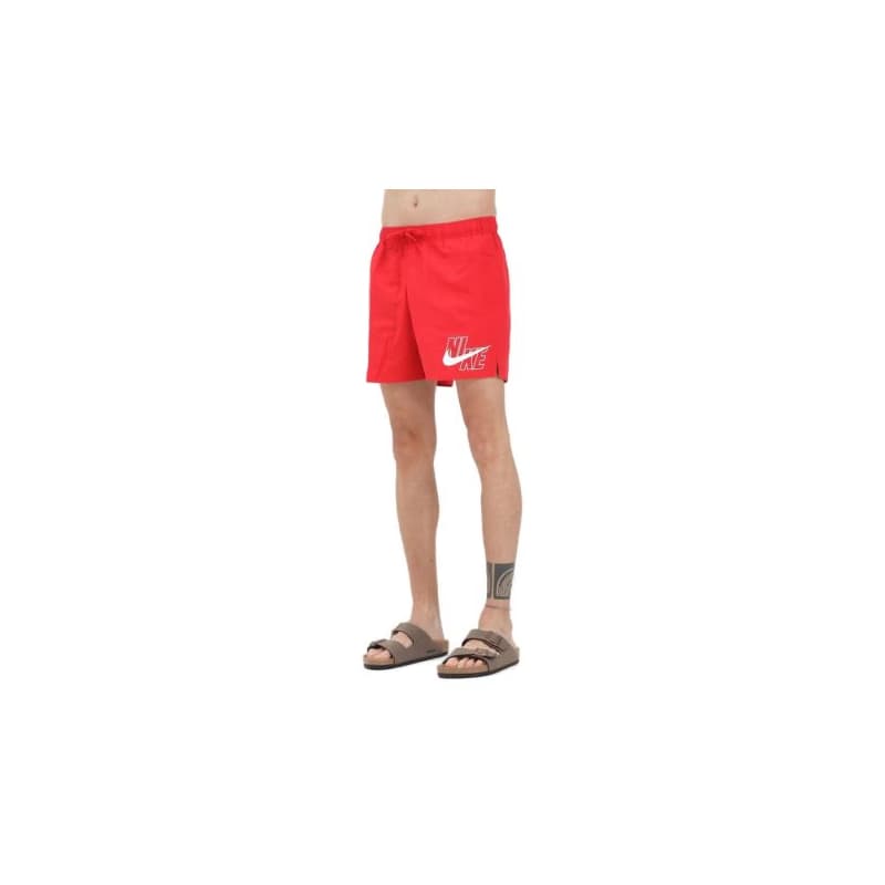 Pánske plavky NIKE SWIM NIKE LOGO LAP 5 inch UNIVER-UNIVERSITY RED