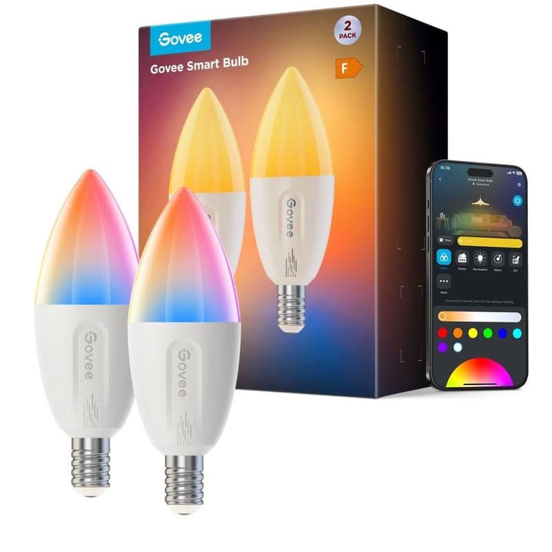 Govee Smart žiarovka RGBWW 5W-50W 450lm E14 Long Life 2ks Matter