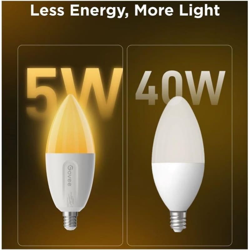 Govee Smart žiarovka RGBWW 5W-50W 450lm E14 Long Life 2ks Matter 6