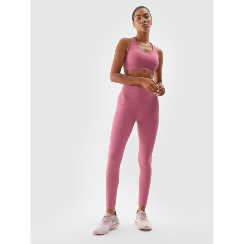 Dámske legíny 4F TIGHTS FNK-WAW24TFTIF278-53S-DARK PINK 4