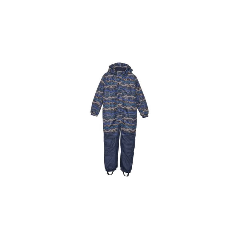 Chlapčenský zimný overal COLOR KIDS Coverall - AOP, total eclipse 741089.7850