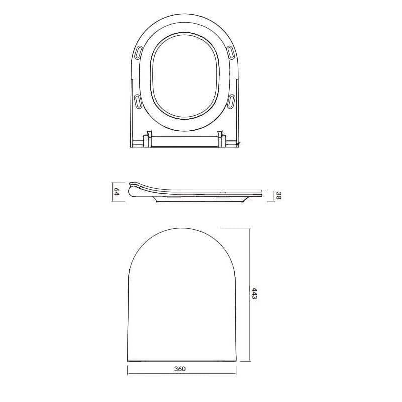 CERSANIT - WC sedátko CITY OVAL SLIM antib. OFF EASY jedno tlačidlo K98-0146 4