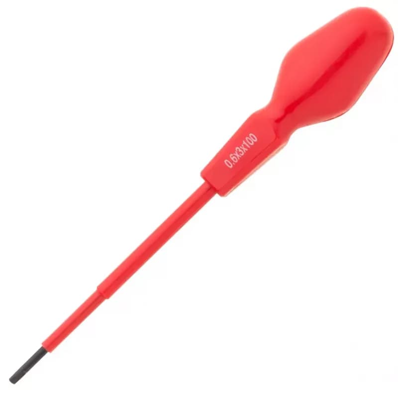 Skrutkovač elektrotechnický s izoláciou 1000V, plochý, SL3 x 100 mm 1