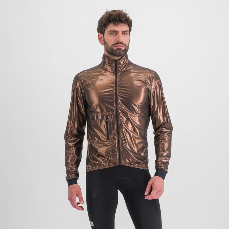 Pánska cyklistická bunda SPORTFUL Giara packable jacket, metal bronze 2
