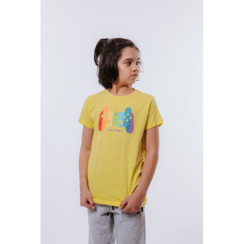 Chlapčenské tričko s krátkym rukávom AUTHORITY KIDS T-PLAYKO_yellow 3