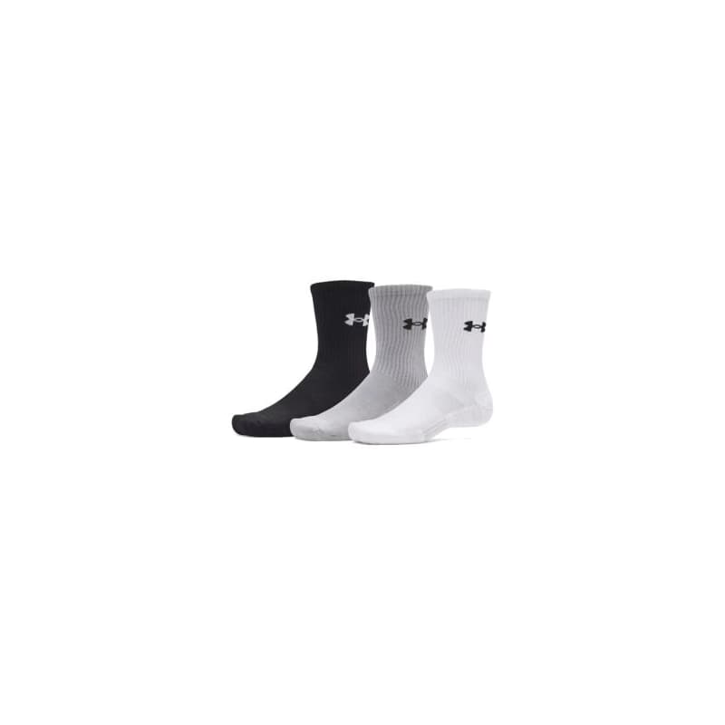 Ponožky UNDER ARMOUR 3 PACK-UA Performance Cotton Crw-WHT
