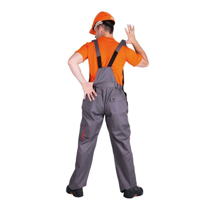 DESMAN nohavice lacl šedá/oranžová 52 4