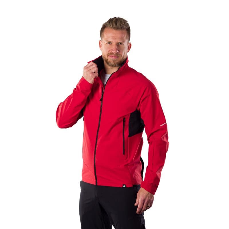 Pánska turistická bunda NORTHFINDER ARSENIO-361redblack 2
