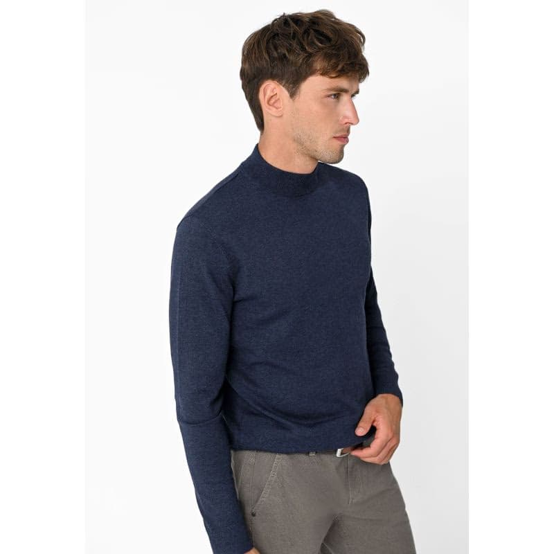 Pánsky sveter VOLCANO S-BAZ-604M-DENIM MEL 3