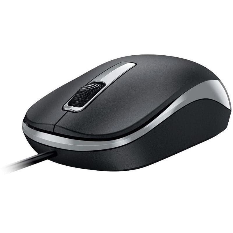 Genius DX-125S Myš, drôtová, optická, 1200DPI, 3 tlačidlá, tichá, USB, čierno-šedá 1