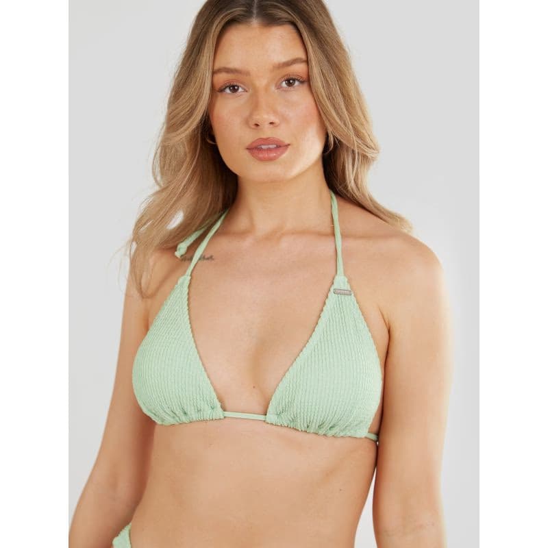 Dámske plavky vrchný diel FUNDANGO Innisfil Triangle Jacquard Top-521-pool green 3