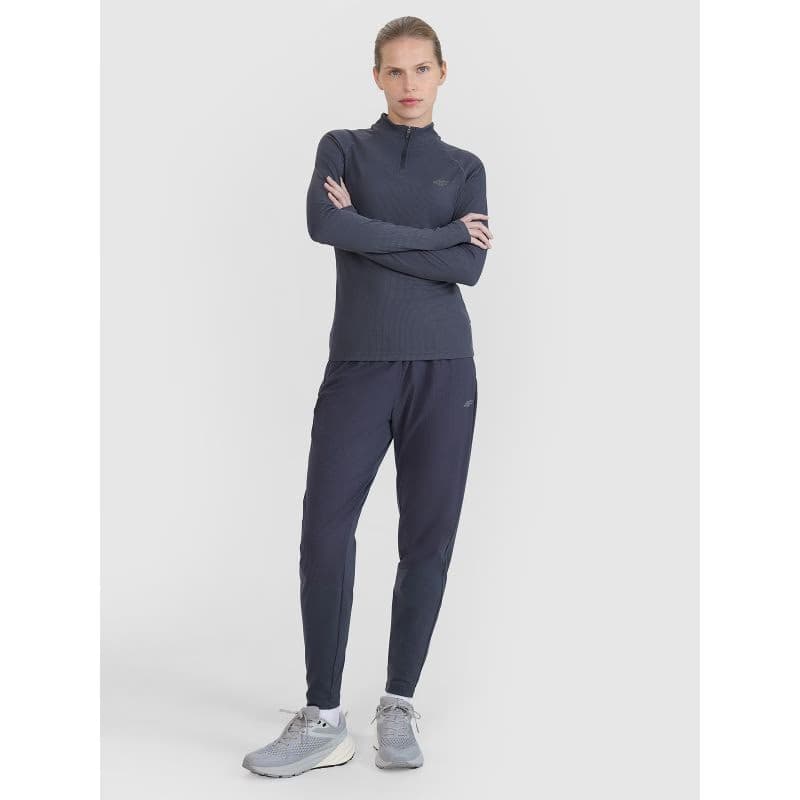 Dámske bežecké nohavice 4F TROUSERS FNK-WSS25TFTRF0795-22S-ANTHRACITE 4