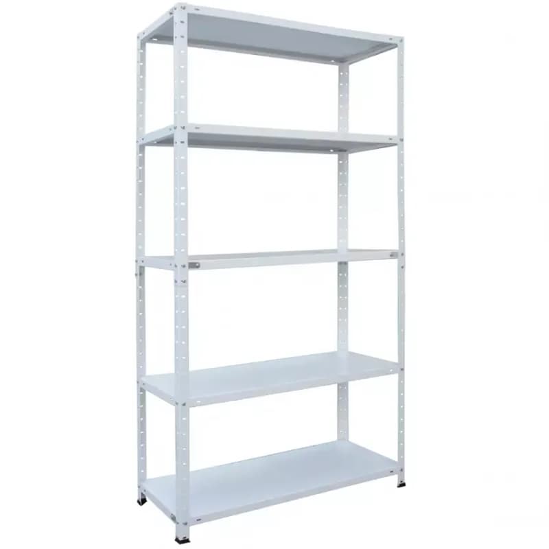Kovový regál biely 178x90x30 cm – 5 políc/80kg 1