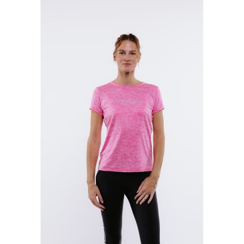 Dámske turistické tričko s krátkym rukávom EVERETT TecaShirt W pink melange 2