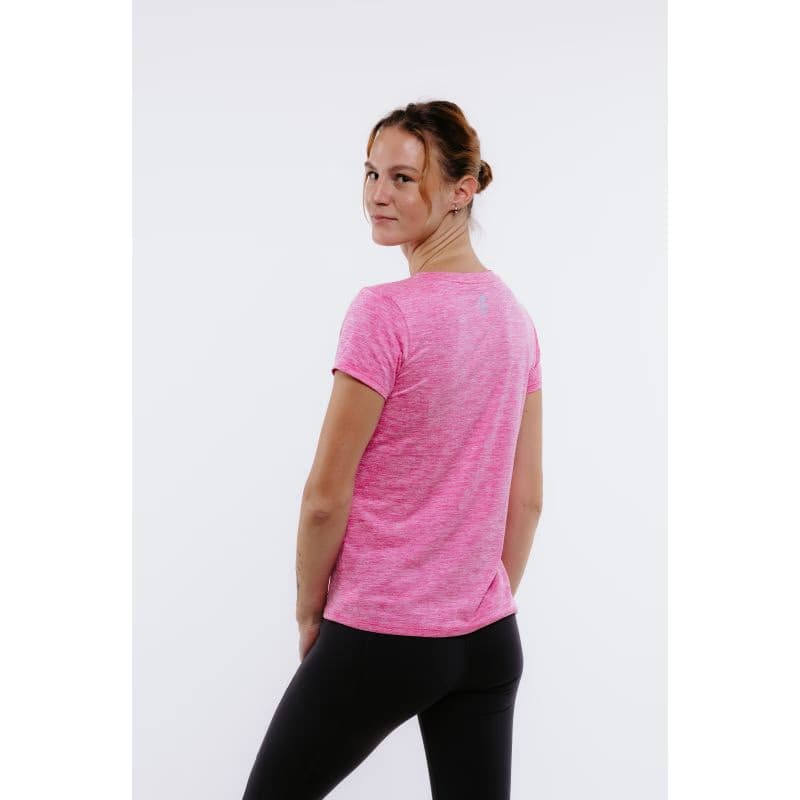 Dámske turistické tričko s krátkym rukávom EVERETT TecaShirt W pink melange 3