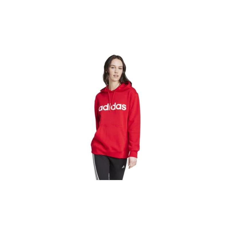 Dámska mikina s kapucňou ADIDAS W LIN FT HD-IY9187-Red