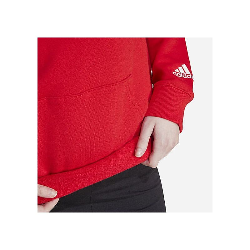 Dámska mikina s kapucňou ADIDAS W LIN FT HD-IY9187-Red 4