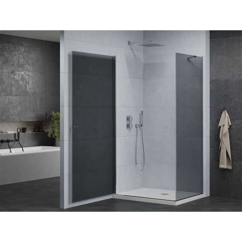MEXEN/S - Pretória sprchovací kút 100x70, grafit, chróm + sprchová vanička vrátane sifónu 852-100-070-01-40-4010 3