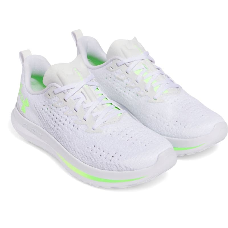 Pánska bežecká obuv UNDER ARMOUR UA Velociti 4 white white hyper green 3