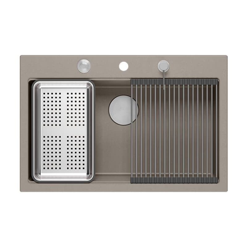 Quadron Quadron - Granitový drez MARC 110 WORKSTATION Beige Meď HQM7650U4_PVDC1 4