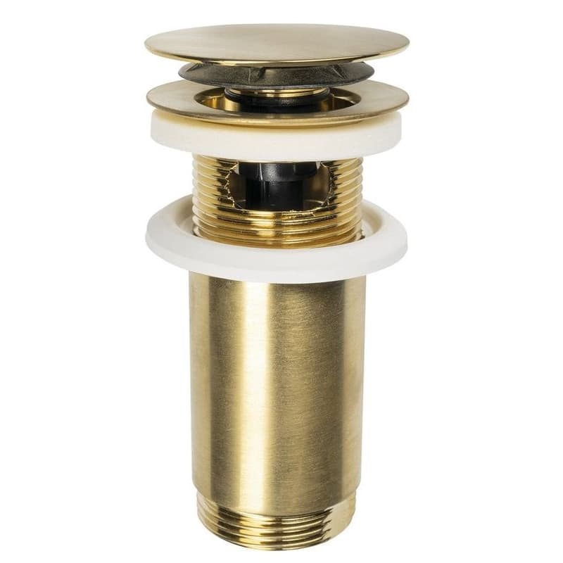Omp Tea - Umyvadlová výpust 5/4“, click-clack, veľká zátka, max 80, zlato mat 7533.370.5.36 1