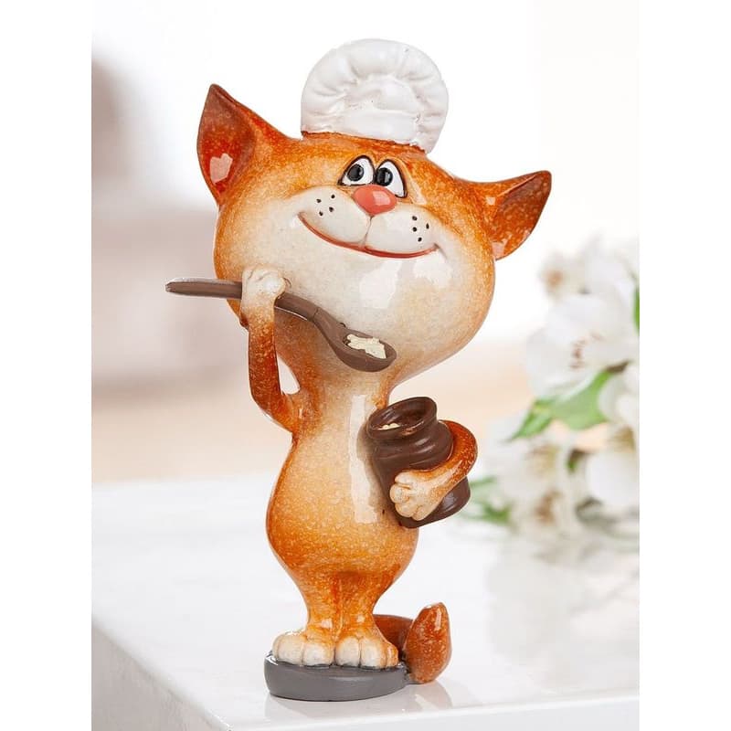 Figúrka mačky s motívom varenia Koch, 15 cm 1