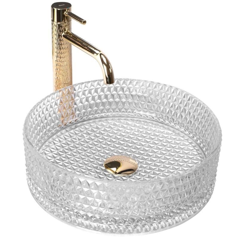 REA - Umývadlo na dosku Cristal Transparent REA-U9670 1