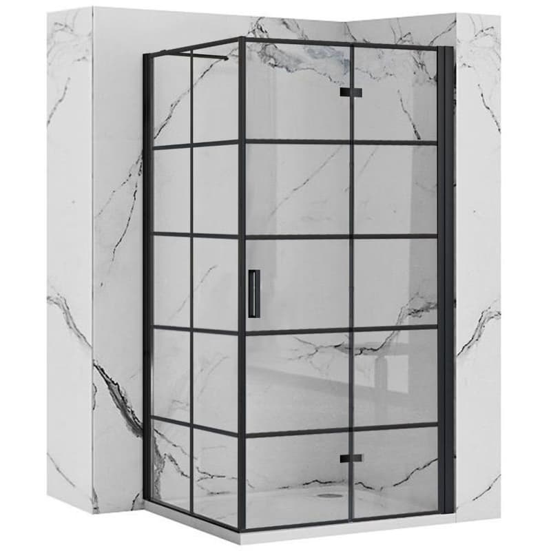 REA/S - Sprchovací kút MOLIER 100x90 - čierny KPL-K6963 6
