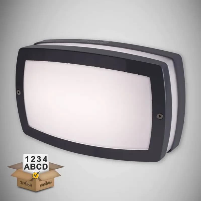 Nástenné svietidlo Solina LED 8W sivé 0368 K1 1