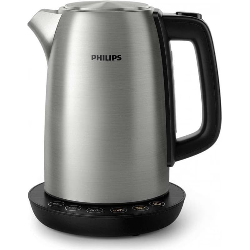 Philips HD9359/90 rýchlovarná kanvica, 1.7 l, 2200 W, regulácia teploty, čierna / strieborná 6