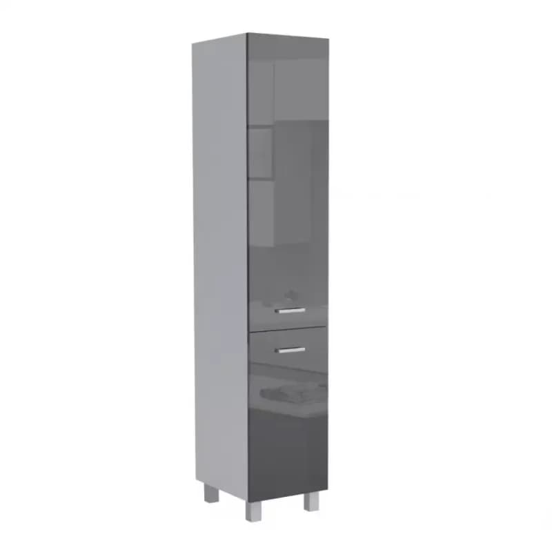 Kuchynská skrinka Lucjan 40DK 2F 2100 LUX čierna 1