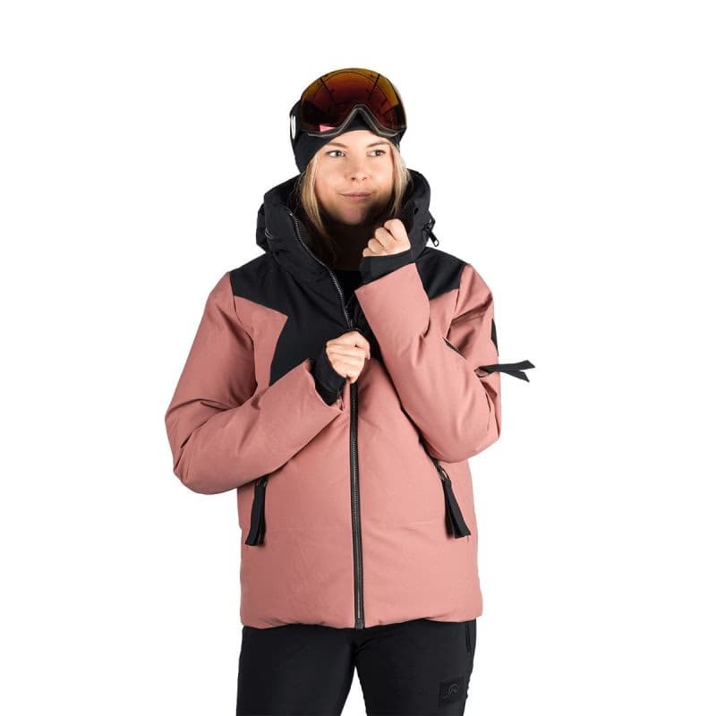 Dámska lyžiarska bunda NORTHFINDER ASHTYN-521roseblack 2