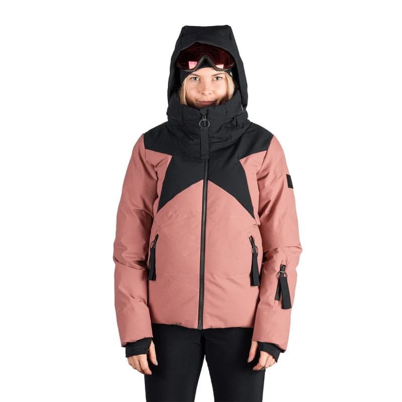 Dámska lyžiarska bunda NORTHFINDER ASHTYN-521roseblack 3