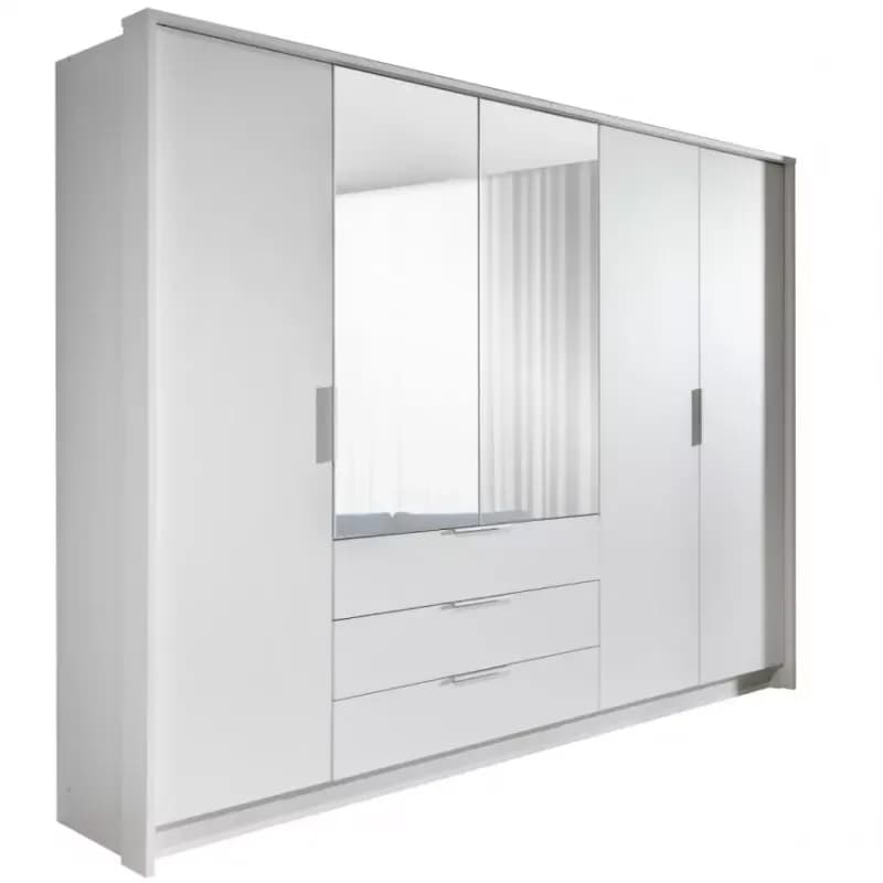 Skriňa Togo 255 biely/zrkadlo 1