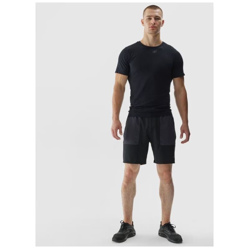 Pánske tréningové kraťasy 4F SHORTS FNK-WAW24TFSHM661-22S-ANTHRACITE 4