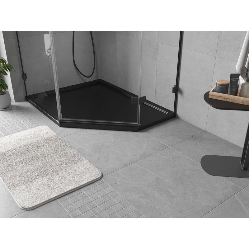 MEXEN - Flow päťboká sprchová vanička slim ľavá 100 x 80, čierna mat 46P708010L 2
