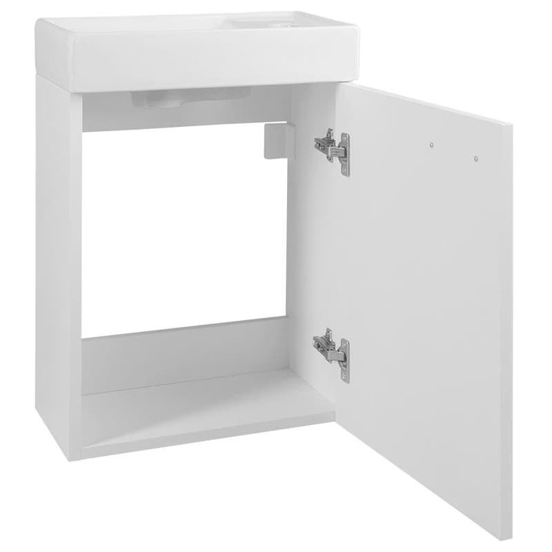 AQUALINE - ZOJA skrinka s keramickým umývadlom 40x22 cm, biela 51049A-02 5