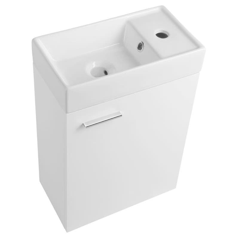 AQUALINE - ZOJA skrinka s keramickým umývadlom 40x22 cm, biela 51049A-02 6