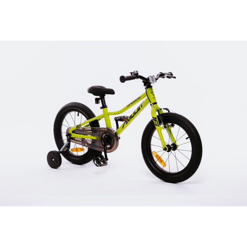 Detský horský bicykel AMULET 16 Speedy, fluo yellow black 3