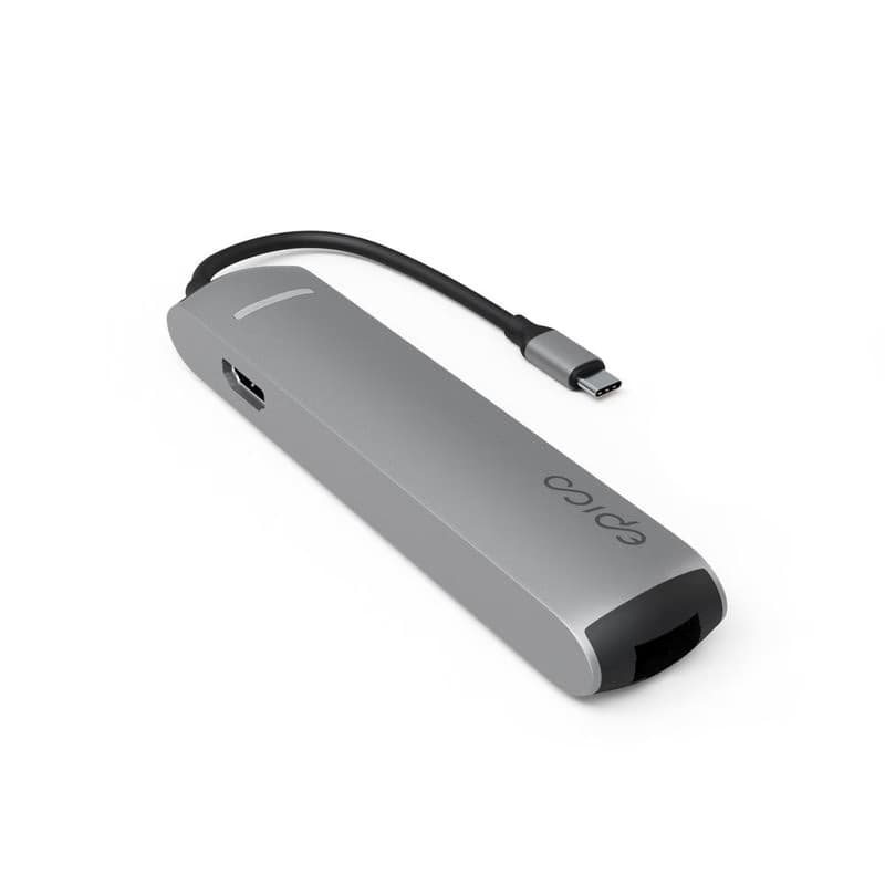 Epico 6v1 Slim Hub 8K s USB-C konektorom - šedá 4