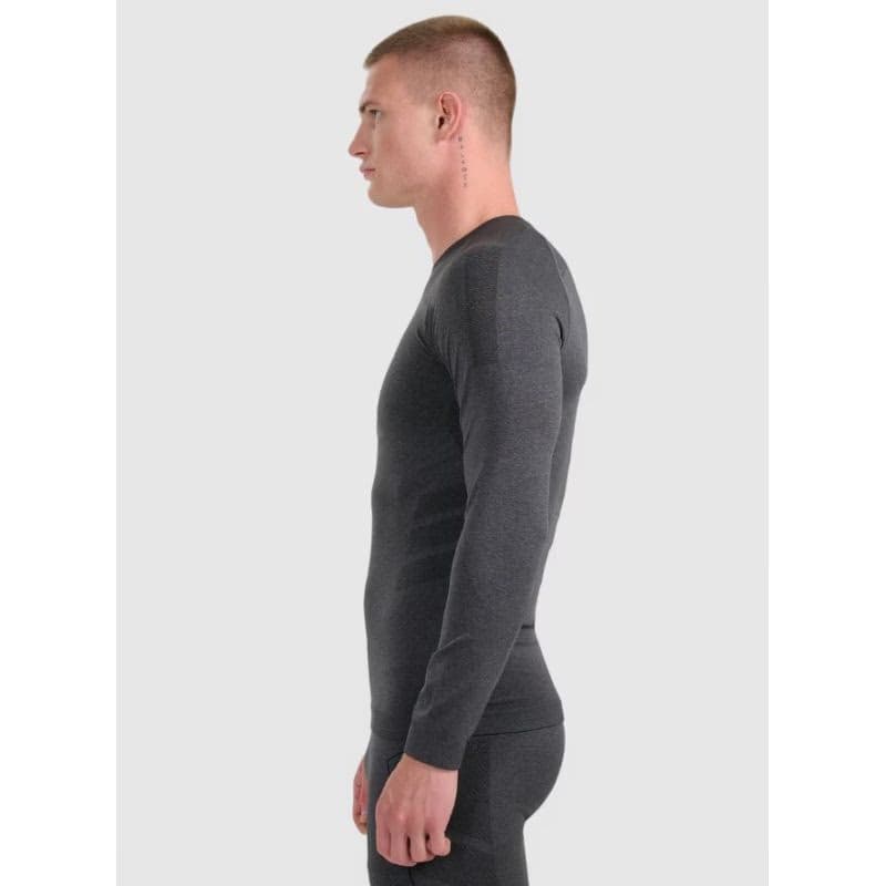 Pánske termo tričko s dlhým rukávom 4F SEAMLESS UNDERWEAR M237-WAW25USEAM237-21M-BLACK MELANGE 3